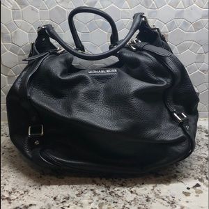 Michael Kors black leather bag